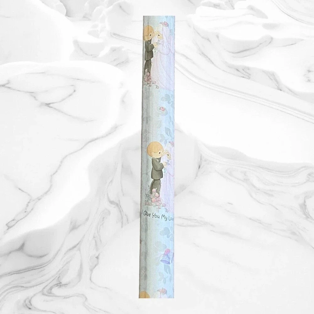 Vintage Hallmark Precious Moments Wedding 15 Sq Ft Gift Wrap 3 Rolls